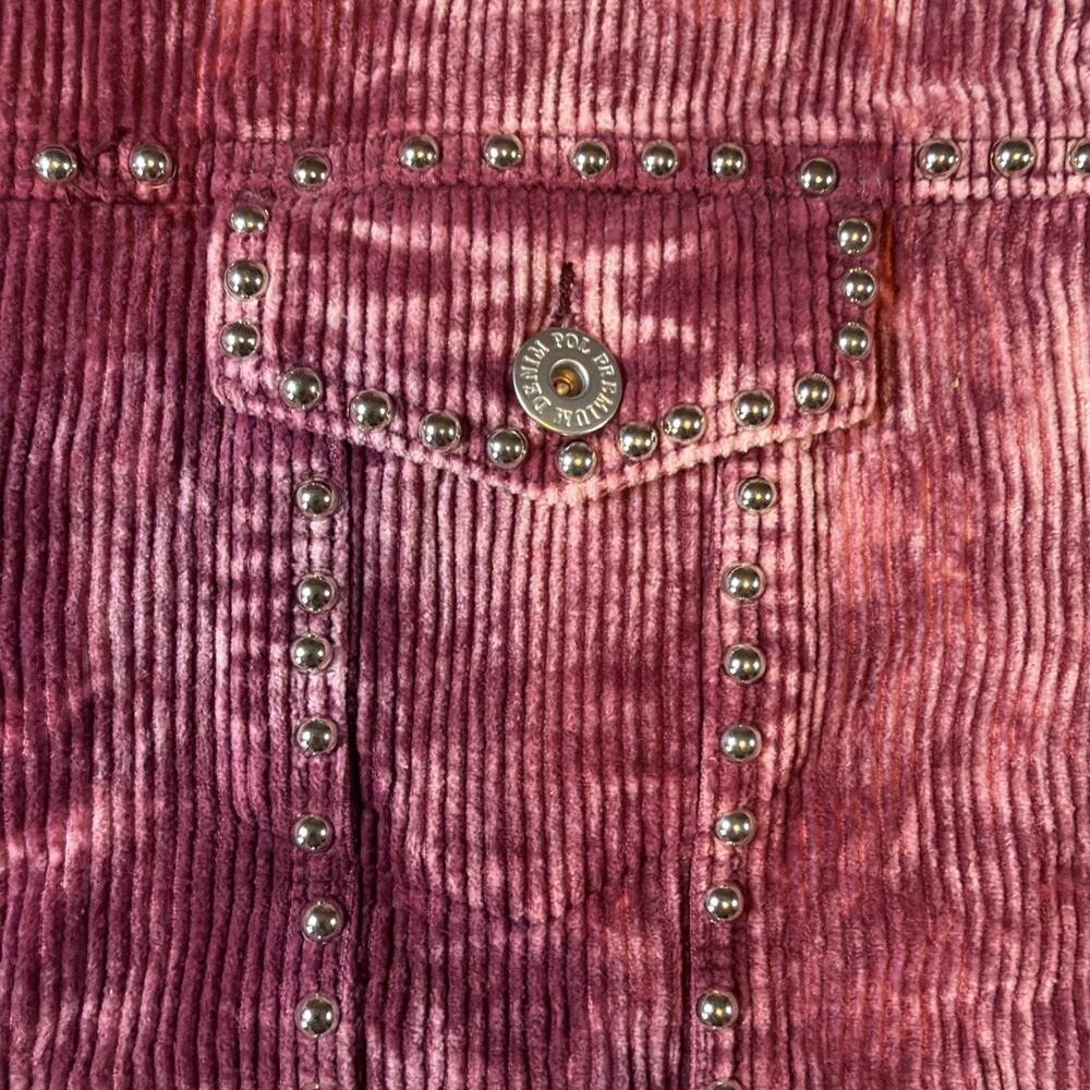 POL Pink Studded Corduroy Jacket Coat Shacket Western Vintage Gift Women’s XL 1X - Picture 14 of 16